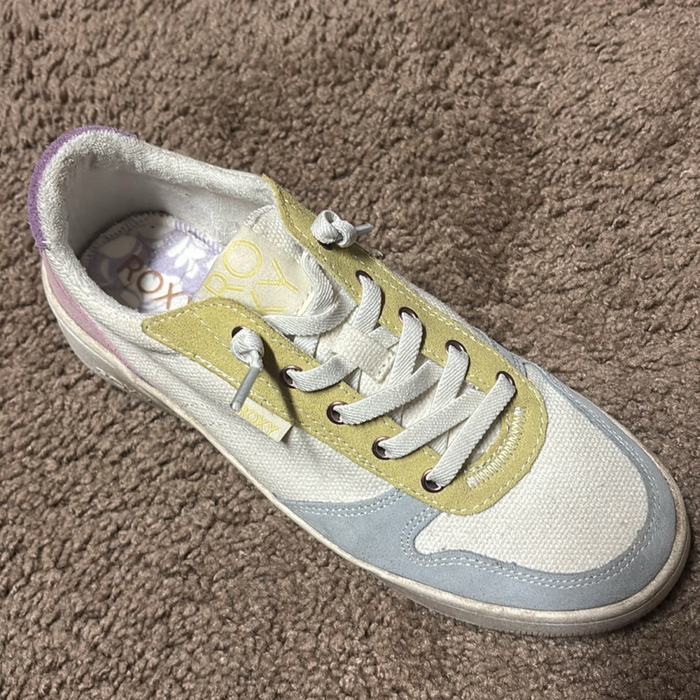 Roxy Women's Sneakers in Yellow and Purple - Picture 2 of 4